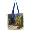 أكياس التسوق نساء كيس كتف الكتف Van Gogh Painting Ladies Ladies Disual Handbag حقيبة حقيبة عالية الجودة من القطن القابل لإعادة الاستخدام للتسوق Bag 230302