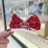 Sequined Crown Childry лента Bowknot Hairpins Kids Girl Hair Clips Bows Barrettes аксессуары Fashion New Women Hairclip Head radres 1797