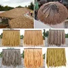 Dekorative Blumen Fake Thatch Decor Simulation natürliche strohgedeckte künstliche Pflanze für Outdoor-Dach-Pavillon Hausgarten-Dekoration Hemmend