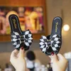 Slipper Summer Children's Bow Open Toe Sandals Flat Girls Pearl Princess Shoes Beach Shoes Slippers Kids Slippers Fashion Shoes MT-CS T230302