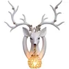 Wall Lamps Modern Glass Deer Lamp Retro Resin Antler Home Decorative LED Sconce Kitchen Dining Room Bedroom Light