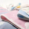 Pillows 6layer Gauze Infant Baby Case Pure Cotton Kids Boys Girls case Breathable Children Cover 2 pieces 4055cm 230301