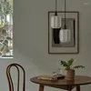 Hanglampen Noordse ledglas lamp retro wit keramiek hangt voor woonkamer kunst in de hele slaapkamer slaapkamer bedkamer badkamers