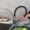 Keuken kranen Yanksmart kraan vaste messing gepolijst chromen zwenk draai naar beneden tuit gootsteenmixer Water Tap