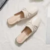 Dress Shoes Summer Loafers Women 2022 New High Quality Classic Metal H-Buckle Comfort Slip-on Mules Casual Daily Sandalias For Women Sale L230302