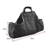 Sacs de rangement Transporteur de bois de chauffage Log Pouch Fourre-tout Grand support de transport en toile Carry Poignée épaisse Pile de bois Sac à main Organisateur Big Cloth