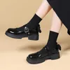 Dress Shoes Women Flats Bow Mary Janes Shoes 2023 Spring Brand New Retro Platform Lolita Shoes Sport Casual PU Leather Oxford Mujer Zapatos L230302