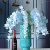 Fleurs décoratives 1 PCS 63 cm Artificielle Glycine Soie Fleur Branche Maison Table De Mariage Chambre Décoration Cadeau 10 Couleurs Disponibles F594