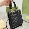 Designer Women Marmont Matelasse Mini Bag Luxurys Designers Bags Italy Brand Quilted Nano Tote Shoulder Handbag Lady Printed Double Straps Crossbody
