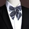 Bow Ties 1PC Uniform Tie Necktie Casual Lovely Crown Printed Fashion Cosplay Props (Bow Tie)