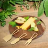 Ostverktyg Jaswehome Cutting Board Set och Knife Acacia Wood Plate Wood Serving Tray Gold 230302