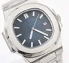 U1 najwyższej klasy AAA 2023 ST9 Najwyższa jakość 5711 Luksusowe męskie zegarek Nautilus 40 mm Blue Dial 316 Stal nierdzewna Przezroczyste szklane zegar na rękę