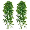 Fleurs décoratives 1pc plantes suspendues artificielles faux lierre feuilles de vigne pour mur maison chambre Patio intérieur extérieur décorations