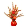 Decorative Flowers Chinese Year Ornament Spring Festival Fu Character Decoration Blessing Feng Shui Red Berries Tree For Outdoor Indoor