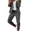 Retail 2023 New Leisure Womens Casual Tracksuits Office Ladies Two Piece Pants Blazer Coat Suit Sets