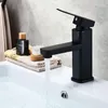 Bathroom Sink Faucets Stainless Steel Black Toilet Washbasin Faucet And Cold Mixed Single-hole Basin Tap