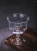 Wine Glasses 4PCS 220ml Ripple Classic Goblet Cocktail Martini Glass Set Of 4