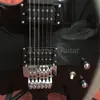 Custom Metallic Silver Axe Chitarra elettrica Floyd Rose Tremolo Bridge Chopper Intarsio Hardware cromato