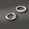 Hoop Earrings Trendy Stainless Steel Geometric High-End Men's Hypoallergenic Hip Hop Rock Rap Cool Jewelry Accessorie