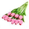 20pcs Tulip Artificial Flower Real Touch Artificial Bouquet PE Fake Flower for Wedding Decoration Flowers Home Garden Decor