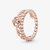 Nya 925 Silver Rings Designer Rose Gold Collection Princess Crown Ring for Women