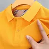 Plus Size Baumwolle Herren Poloshirt Burb Designer T-Shirt Herren Sweatshirt Tb Plaid Kurzarm T-Shirt Revers Pullover Hemden Casual Business 4XL 1L5O 2YIU