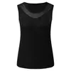 Women's Tanks 3x Tops For Women Plus Size T Shirt Notched Neck Sleeveless Tank Top Black Graphic Vintage Blouse Female
