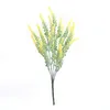 Decorative Flowers 5 Fork Lavender Home Decoration Plastic Fake Flower Desktop Wedding Chambre Bonsai Tree