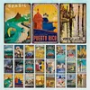 Stad Scape Landmark Metal Sign Vintage Tin Sign Plaque Bar Wall Decor Home Club Man Cave Metal Poster 30x20cm W03