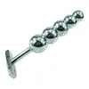 Other Health Beauty Items Metal Anal Beads Prostate Mas Stainless Steel Butt Plug Heavy Anus With 5 Balls Toys For Men And Women D Dhlfa