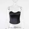 22619 Sexy Fishbone Tank Taille Tube Top Stijl Meisje Effen Kleur Casual Slim Fit Wild