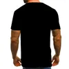 Erkek Tişörtler Erkek Hayvan 3d Baskılı Leopar T-Shirt Yaz Bayanlar/Erkekler Yenilik Hip Hop Sokak Giyim Üstleri