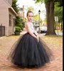 Gonne Ragazze Nero Fluffy Lungo Tutu Gonne Infant Toddler Handmade Dance Pettiskirts Sottogonne Bambini Festa di Natale Costume Gonne T230301