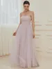 Party Dresses Luxury Evening Strapiess with Split Design 2023 of Chiffon Lilac Bridesmaid dress Gown 230301