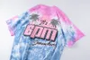 T-shirt Tie Dye T-shirt da uomo Designer T-shirt manica corta da spiaggia T-shirt da donna con stampa girocollo T-shirt casual