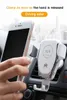 Q12 Caricabatteria per auto wireless 10W Supporto per telefono a gravità per presa d'aria veloce per auto compatibile per iPhone Samsung LG Tutti i dispositivi Qi C12