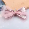 Korea Crown Ribbon Mesh Big Bow Hair Claw Clips For Girls Diy Bowknot Hair Clamp Haarspeld hoofdtooi accessoires Shark Clip 1800