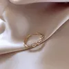 Anéis de casamento requintados de cristal feminino anel de zircão tecida Twist Twist