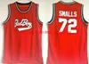 Basketboll Mens Biggie Smalls Jerseys Notorious B.I.G. Stitched Bad Boy Wear Jersey #72 BiggiesMalls