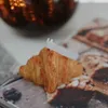 1 Stücke Croissant Brot Duftende Dekorative Aromatische Lebensmittel Waffel Kerze Milch Duft für Coffe Shop Home Dekoration