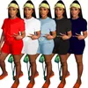 2023 Дизайнерские летние спортивные костюмы Женщины наряды с двумя кусочками футболка с коротким рукавом и шорты повседневная буква