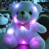 Jouet en peluche poupée LED coloré Flash Light ours animaux jouets en peluche taille 20 cm - 22 cm ours cadeau pour enfants cadeaux de noël peluches de la Saint-Valentin jouet en peluche