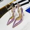Sandali da donna Aquazzura Bowkont scarpe a punta da donna eleganti scarpe con tacco sexy ufficio festa di nozze pompe estive 9.5 cm 35-42