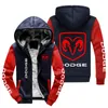 Men's Hoodies Sweatshirts Winter Men Dodge Fashion High Quality Long Sleeve Jacket Casual Zipper Wool Liner Fleece Coat 230301