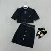 Abito Set da due pezzi da donna Luxurys Gonna Abito Giacca Stick Drill Lettera Set da due pezzi da donna Marrone Nero SML