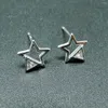 Boucles d'Oreilles Arrivées Réel 925 Sterling Silver CZ Star Womens Pour Cadeau