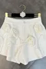 Shorts pour femmes été 2023 Collection fleur Appliques taille haute mince costume jupe femmes mode marée GE593