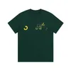 Erkek Tişörtler Moda Erkekler T-Shirt 2023 Louiseity Yeni Pamuk Yumuşak Kırışıklık Dayanıklı Baskı Mektupları Günlük Öğrenci Çift Kısa Astar Viutonity 09-014