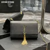 Top Designer Kate Crossbody Bag Womens Luxury Handbags Purses Fashion Tasselled Caviar Genuine Real Leather Chain Shoulder Cross Body Messenger Bags with Tassels