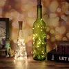 Strings 2PCS bar LED Butelka wina korka sznur światła świąteczne dekoracja ślubna girland bajka świąteczna miedziana drut